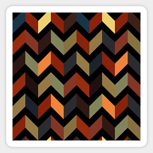 Geometric fall colours Sticker